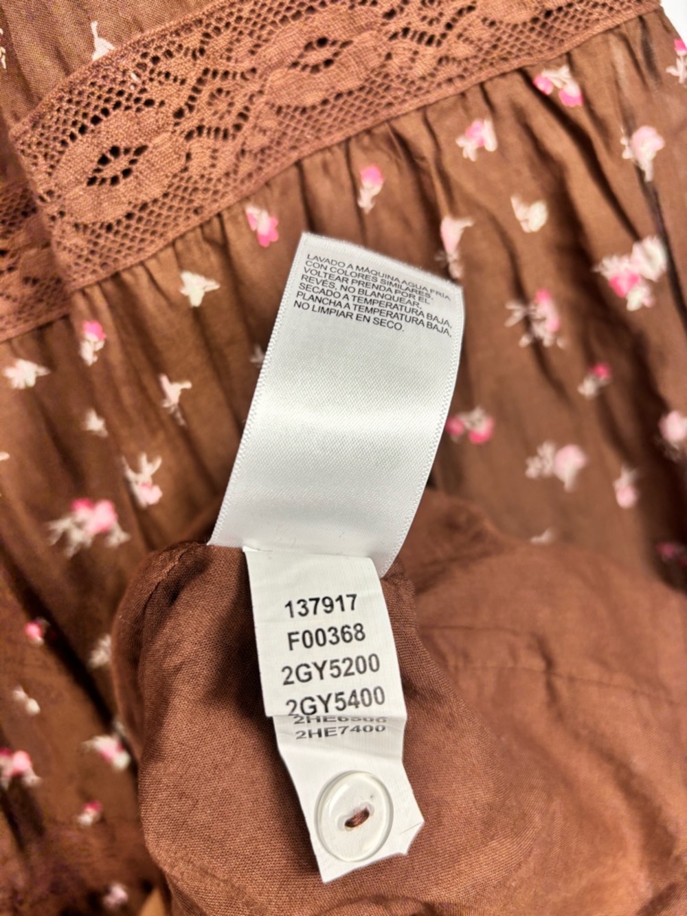✨Lucky Brand Women's Cotton Market Day Floral Tiered Dress Size M - Picture 13 of 16
